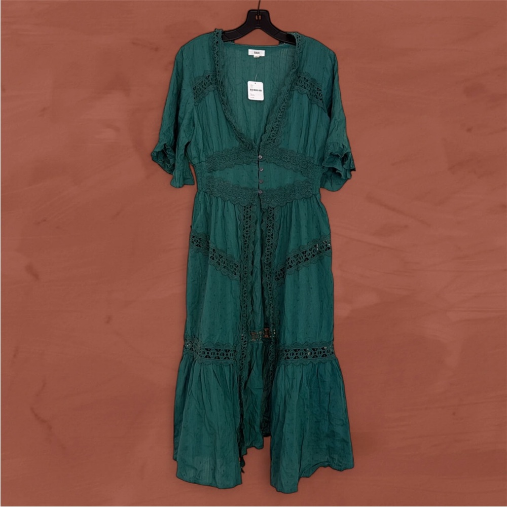 FREE PEOPLE LACE TOPANGA KIMONO BY RAHI